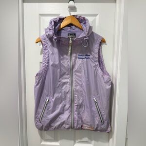 Vintage BUM Equipment Lilac Women's windbreaker vest jacket large